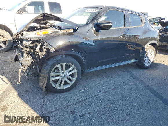 2015 Nissan Juke SV with VIN JN8AF5MR1FT506683, listed as a Copart auction lot 41658305 with Not Provided miles and Salvage Title. Bid and sale history available at carsss.com. Image 1.