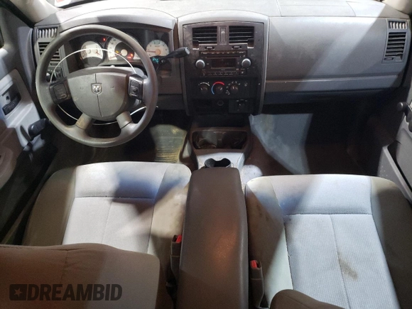 2006 Dodge Dakota ST with VIN 1D7HW28N46S634573, listed as a Copart auction lot 43834355 with 158,343 mi miles and Salvage Title. Bid and sale history available at DreamBid. Image 8.