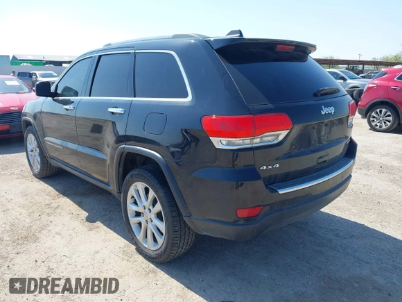 2017 Jeep Grand Cherokee Limited with VIN 1C4RJFBG8HC684470, listed as a IAAI auction lot 41977751 with 89,537 mi miles and . Bid and sale history available at DreamBid. Image 3.