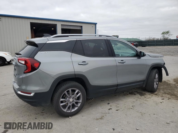 2023 GMC Terrain SLT with VIN 3GKALVEG9PL180935, listed as a Copart auction lot 50959215 with 42,604 mi miles and Salvage Title. Bid and sale history available at carsss.com. Image 3.
