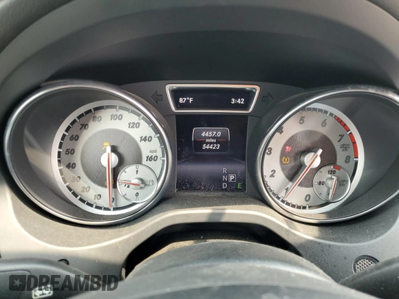 2015 Mercedes-Benz CLA 250 with VIN WDDSJ4GB0FN177766, listed as a Copart auction lot 58659135 with 54,423 mi miles and Salvage title. Bid and sale history available at DreamBid. Image 9.
