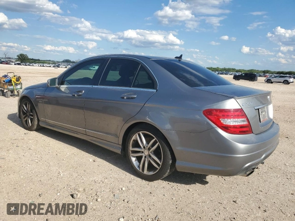 2012 Mercedes-Benz C 250 Sport with VIN WDDGF4HB9CR191921, listed as a Copart auction lot 56283185 with 111,665 mi miles and Clean Title. Bid and sale history available at DreamBid. Image 2.