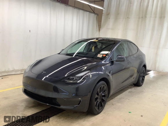 2024 Tesla Model Y Long Range with VIN 7SAYGDEE8RF986468, listed as a IAAI auction lot 42183196 with 11,353 mi miles. Bid and sale history available at carsss.com. Image 1.