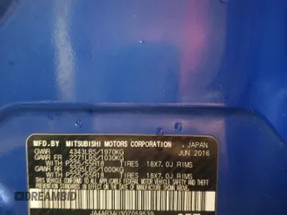 2016 Mitsubishi Outlander ES с VIN JA4AR3AU3GZ059539, выставлен на аукционе Copart как лот 55253245 с пробегом 176 813 миль миль и Списание • Salvage title. История ставок и продаж доступна на DreamBid. Изображение 14.