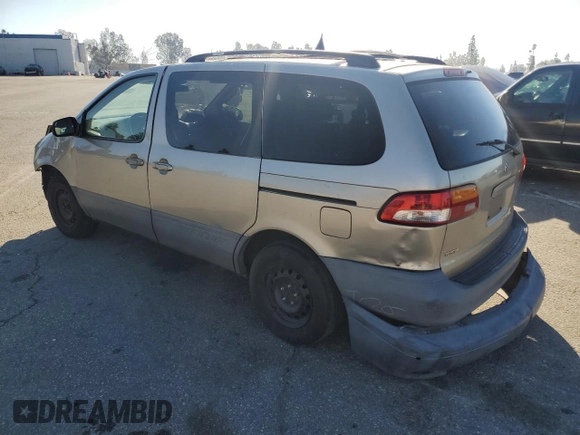 2002 Toyota Sienna CE with VIN 4T3ZF19C72U491366, listed as a Copart auction lot 50246145 with 130,795 mi miles and Salvage Title. Bid and sale history available at carsss.com. Image 2.