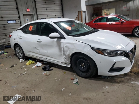 2021 Nissan Sentra S with VIN 3N1AB8BV4MY230015, listed as a Copart auction lot 51510225 with 47,204 mi miles and Salvage Title. Bid and sale history available at DreamBid. Image 4.