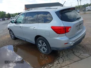 2017 Nissan Pathfinder SV with VIN 5N1DR2MN9HC664487, listed as a IAAI auction lot 41974800 with 1 mi miles. Bid and sale history available at carsss.com. Image 3.