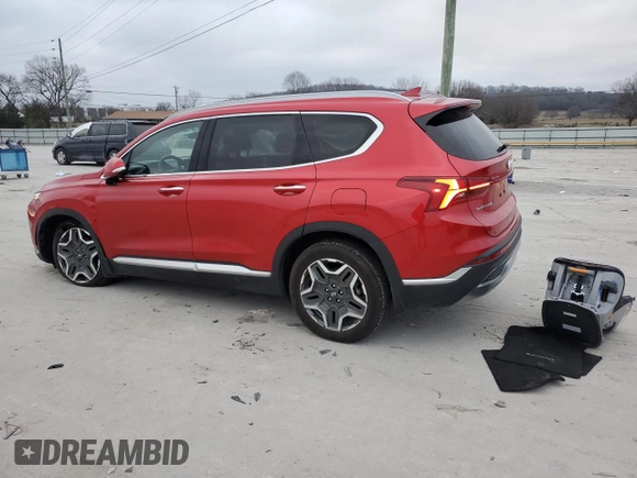 2023 Hyundai Santa Fe Hybrid Limited with VIN 5NMS5DA11PH003637, listed as a Copart auction lot 86084444 with 20,056 mi miles and Salvage Title. Bid and sale history available at carsss.com. Image 2.