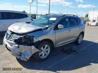 2009 Nissan Murano SL with VIN JN8AZ18W39W211281, listed as a IAAI auction lot 40254241 with 169,010 mi miles. Bid and sale history available at carsss.com. Image 2.