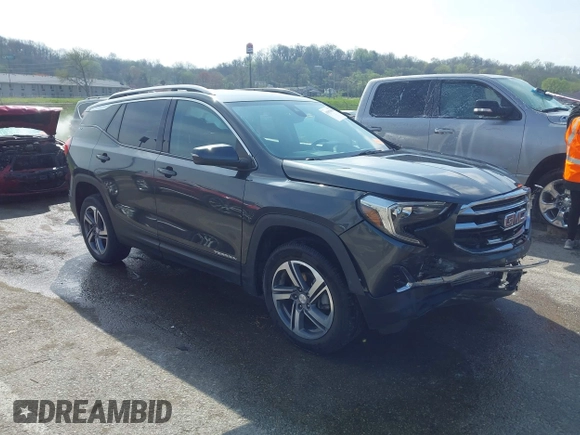 2019 GMC Terrain SLT with VIN 3GKALPEV5KL164461, listed as a IAAI auction lot 41913085 with 108,532 mi miles. Bid and sale history available at carsss.com. Image 1.