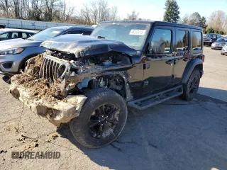 2023 Jeep Wrangler Sport S z VIN 1C4HJXDNXPW639055, wystawiony jako Copart lot #48132415 z przebiegiem 50 853 mil mil oraz Szkoda całkowita • Salvage title. Historia ofert i sprzedaży dostępna na DreamBid. Obrazek 1.