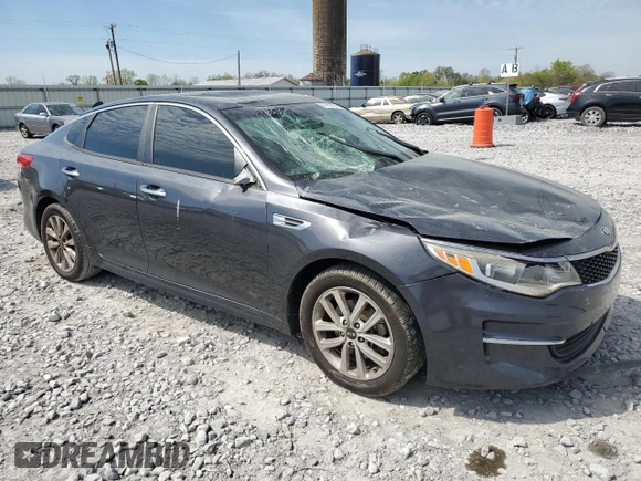 2017 Kia Optima LX with VIN 5XXGT4L36HG132953, listed as a Copart auction lot 50586395 with 139,203 mi miles and Salvage Title. Bid and sale history available at carsss.com. Image 4.