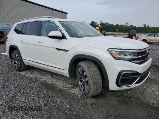 2022 Volkswagen Atlas SEL Premium R-Line with VIN 1V2FR2CA8NC528907, listed as a Copart auction lot 60201125 with 26,125 mi miles and Salvage title. Bid and sale history available at DreamBid. Image 4.