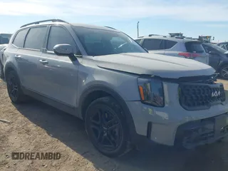 2024 Kia Telluride SX Prestige X-Pro with VIN 5XYP5DGCXRG445215, listed as a IAAI auction lot 40995272 with 17,931 mi miles. Bid and sale history available at carsss.com. Image 1.