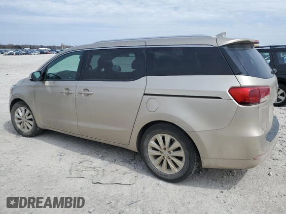 2016 Kia Sedona SX with VIN KNDMC5C17G6155629, listed as a Copart auction lot 53258945 with 178,967 mi miles and Clean Title. Bid and sale history available at carsss.com. Image 2.