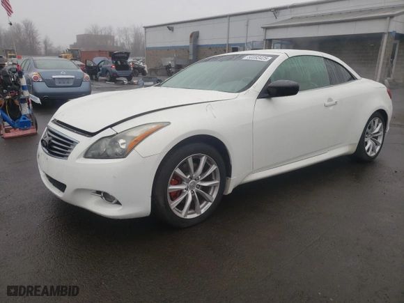 2011 Infiniti G37 Convertible with VIN JN1CV6FE4BM952101, listed as a Copart auction lot 50893425 with 131,077 mi miles and Salvage Title. Bid and sale history available at carsss.com. Image 1.