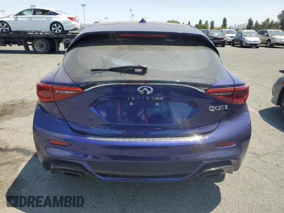 2017 Infiniti QX30 Sport with VIN SJKCH5CP0HA029397, listed as a Copart auction lot 62489194 with 72,686 mi miles and Salvage Title. Bid and sale history available at carsss.com. Image 6.