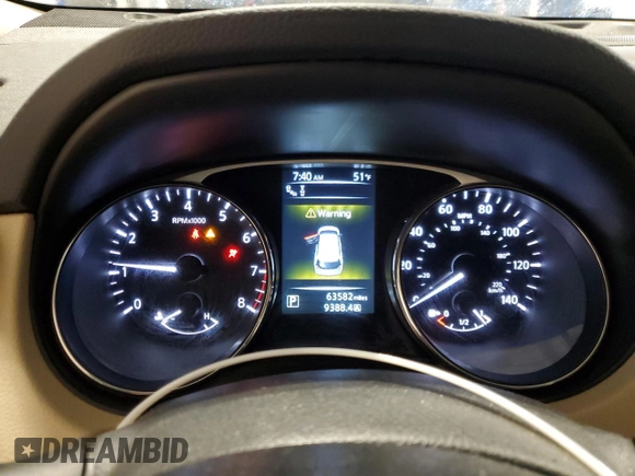 2016 Nissan Rogue SL with VIN 5N1AT2MV6GC859174, listed as a Copart auction lot 51227035 with 63,582 mi miles and Salvage Title. Bid and sale history available at DreamBid. Image 9.
