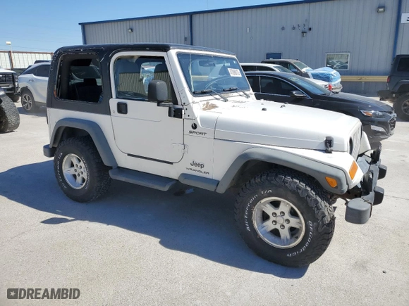 2004 Jeep Wrangler Sport with VIN 1J4FA49S84P798080, listed as a Copart auction lot 47806075 with 178,183 mi miles and Salvage Title. Bid and sale history available at carsss.com. Image 4.