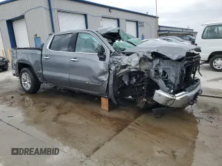 2021 GMC Sierra 1500 SLT z VIN 3GTU9DED3MG483415, wystawiony jako Copart lot #52741395 z przebiegiem 51 537 mil mil oraz Szkody całkowita. Historia ofert i sprzedaży dostępna na DreamBid. Obrazek 4.