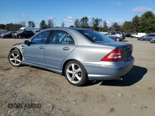 2005 Mercedes-Benz C 230 Kompressor with VIN WDBRF40J75F606095, listed as a Copart auction lot 76104344 with 234,993 mi miles and Salvage title. Bid and sale history available at DreamBid. Image 2.