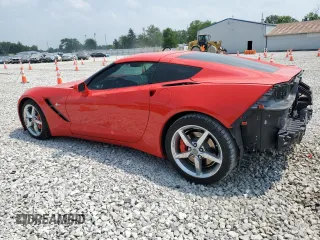 2014 Chevrolet Corvette 2LT with VIN 1G1YC2D76E5117047, listed as a Copart auction lot 59608325 with 33,085 mi miles and Salvage title. Bid and sale history available at DreamBid. Image 2.