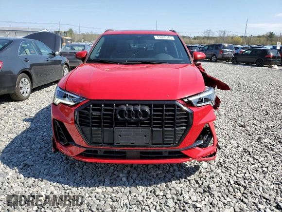2022 Audi Q3 S line Premium Plus with VIN WA1EECF30N1031576, listed as a Copart auction lot 53605145 with 30,871 mi miles and Salvage title. Bid and sale history available at DreamBid. Image 5.