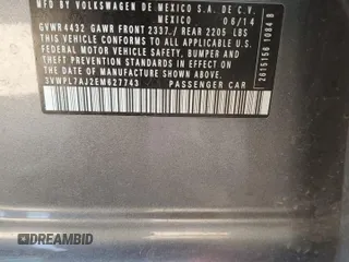 2014 Volkswagen Jetta SportWagen TDI w/Sunroof with VIN 3VWPL7AJ2EM627743, listed as a Copart auction lot 73149124 with 94,868 mi miles and Salvage Title. Bid and sale history available at carsss.com. Image 15.