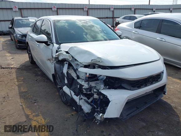 2024 Honda Civic EX-L z VIN 19XFL1H71RE027446, wystawiony jako IAAI lot #41687376 z przebiegiem 5 381 mil mil oraz . Historia ofert i sprzedaży dostępna na DreamBid. Obrazek 1.