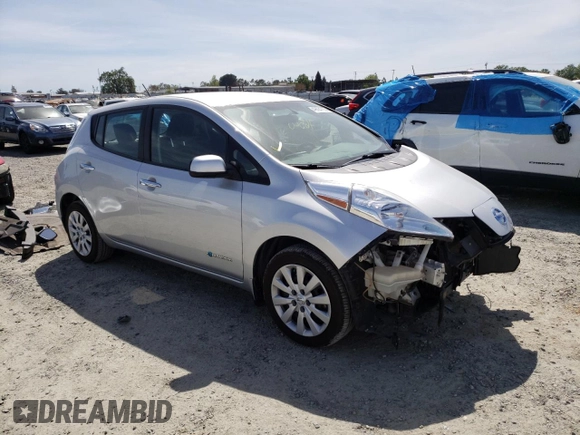 2015 Nissan LEAF SV with VIN 1N4AZ0CP1FC306530, listed as a Copart auction lot 49564793 with 76,528 mi miles. Bid and sale history available at carsss.com. Image 4.