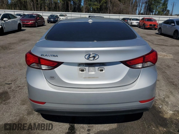 2014 Hyundai Elantra SE with VIN 5NPDH4AE1EH466624, listed as a Copart auction lot 50039175 with Not Provided miles and Salvage Title. Bid and sale history available at DreamBid. Image 6.
