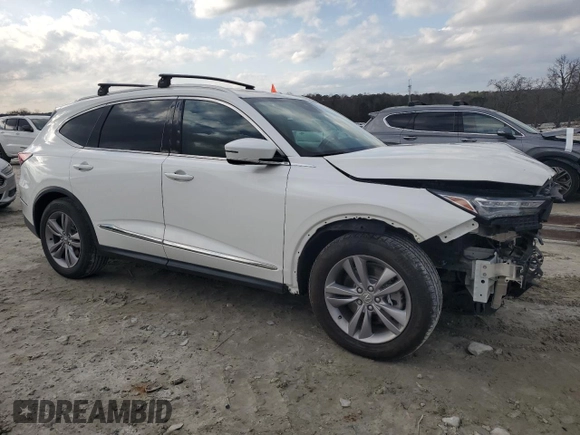 2022 Acura MDX with VIN 5J8YE1H37NL007480, listed as a Copart auction lot 44495765 with 61,347 mi miles and Salvage Title. Bid and sale history available at carsss.com. Image 4.