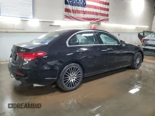 2025 Mercedes-Benz C 300 with VIN W1KAF4HB3SR242642, listed as a Copart auction lot 49090085 with 4,968 mi miles and Salvage Title. Bid and sale history available at DreamBid. Image 3.