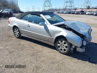 2003 Mercedes-Benz CLK 320 with VIN WDBLK65GX3T143863, listed as a IAAI auction lot 41704225 with Not Provided miles and . Bid and sale history available at carsss.com. Image 1.