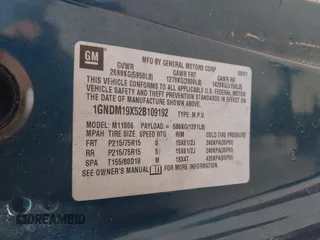 2002 Chevrolet Astro z VIN 1GNDM19X52B109192, wystawiony jako IAAI lot #42033937 z przebiegiem 133 041 mil mil oraz . Historia ofert i sprzedaży dostępna na DreamBid. Obrazek 9.