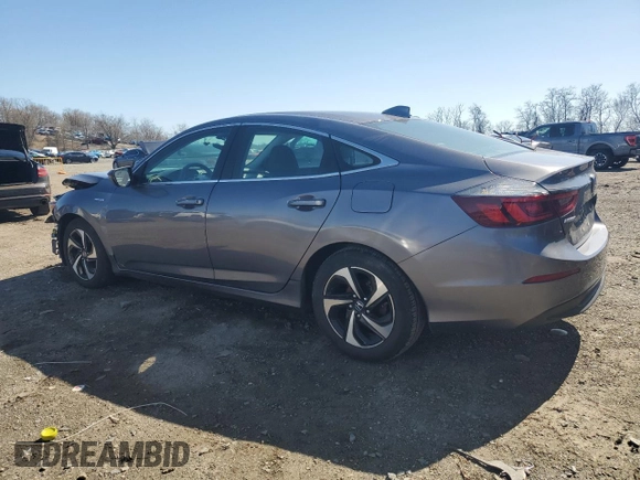 2021 Honda Insight EX with VIN 19XZE4F52ME011002, listed as a Copart auction lot 51849355 with 104,298 mi miles and Salvage Title. Bid and sale history available at carsss.com. Image 2.