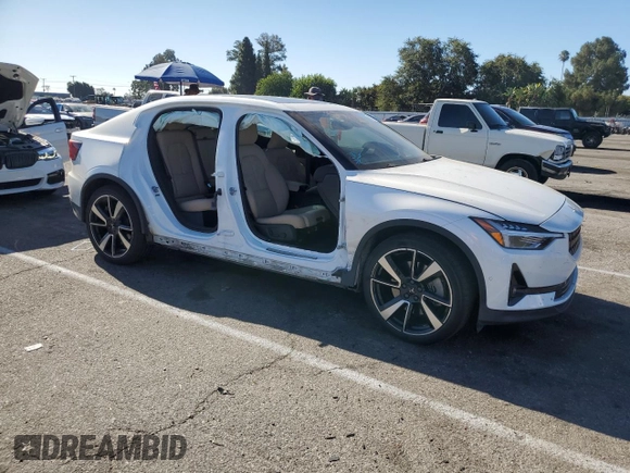 2022 Polestar 2 with VIN LPSED3KA9NL079555, listed as a Copart auction lot 67022294 with 36,781 mi miles and Salvage Title. Bid and sale history available at DreamBid. Image 4.