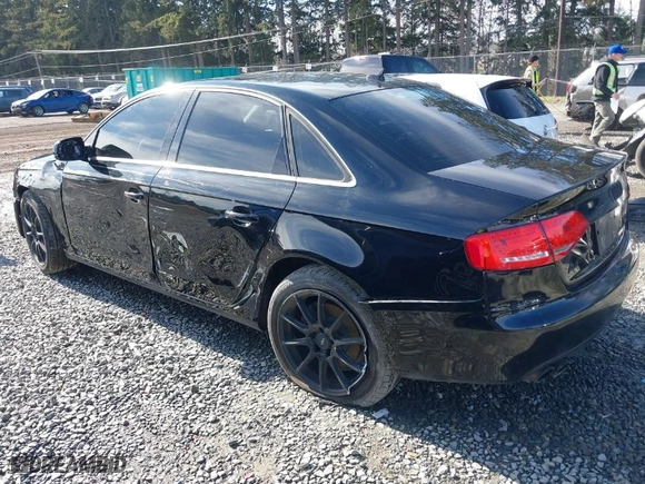 2012 Audi A4 2.0T Premium with VIN WAUBFAFL1CN008787, listed as a IAAI auction lot 41674057 with 107,836 mi miles. Bid and sale history available at carsss.com. Image 3.