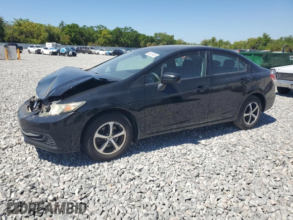 2015 Honda Civic Sedan SE with VIN 19XFB2F77FE287728, listed as a Copart auction lot 49612405 with 99,172 mi miles and Salvage Title. Bid and sale history available at carsss.com. Image 1.