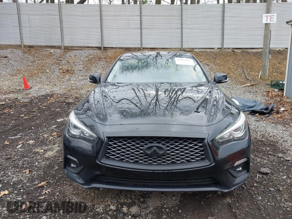 2018 Infiniti Q50 3.0t LUXE with VIN JN1EV7AR8JM442468, listed as a IAAI auction lot 42071717 with 107,484 mi miles. Bid and sale history available at carsss.com. Image 12.