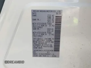 2020 Nissan Pathfinder SV с VIN 5N1DR2BN2LC620066, выставлен на аукционе IAAI как лот 42250763 с пробегом 39 088 миль миль и . История ставок и продаж доступна на DreamBid. Изображение 9.