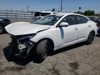 2025 Nissan Sentra SV z VIN 3N1AB8CV3SY281307, wystawiony jako Copart lot #58765495 z przebiegiem 5 937 mil mil oraz Szkoda całkowita • Salvage title. Historia ofert i sprzedaży dostępna na DreamBid. Obrazek 1.
