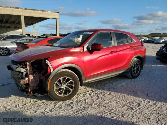 2022 Mitsubishi Eclipse Cross ES with VIN JA4ASUAA0NZ055915, listed as a Copart auction lot 83782804 with 34,896 mi miles and Salvage Title. Bid and sale history available at carsss.com. Image 1.