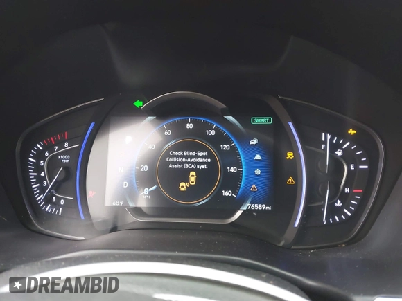 2019 Hyundai Santa Fe Limited with VIN 5NMS53AD2KH110435, listed as a IAAI auction lot 41712962 with 76,589 mi miles. Bid and sale history available at carsss.com. Image 7.