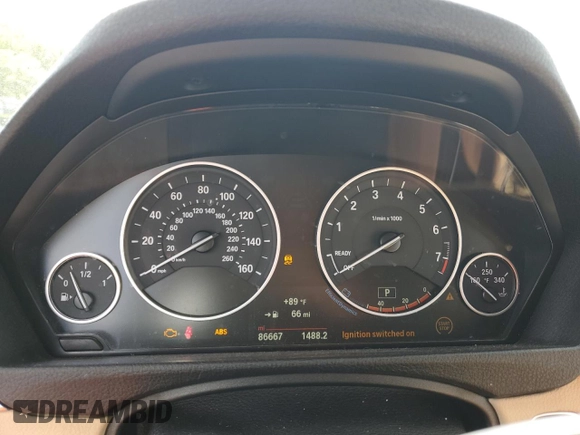 2016 BMW 4 Series 428i with VIN WBA3N7C50GK227232, listed as a Copart auction lot 61255145 with 86,667 mi miles and Salvage title. Bid and sale history available at DreamBid. Image 9.