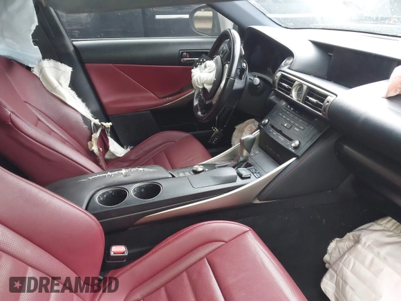 2016 Lexus IS 350 with VIN JTHBE1D22G5025926, listed as a IAAI auction lot 41215832 with 134,372 mi miles and . Bid and sale history available at carsss.com. Image 5.
