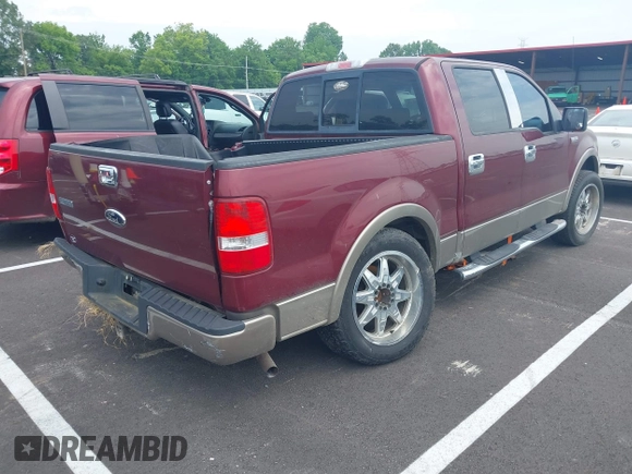 2006 Ford F-150 XLT with VIN 1FTPW12V86FB17780, listed as a IAAI auction lot 42436238 with 148,509 mi miles and . Bid and sale history available at DreamBid. Image 4.