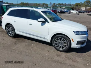 2018 Audi Q7 Premium Plus with VIN WA1LHAF71JD003915, listed as a IAAI auction lot 41837673 with 83,133 mi miles. Bid and sale history available at carsss.com. Image 1.