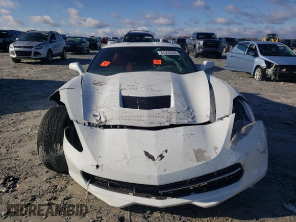 2017 Chevrolet Corvette Z51 1LT with VIN 1G1YH2D70H5103344, listed as a Copart auction lot 84568344 with 0 mi miles and Salvage Title. Bid and sale history available at carsss.com. Image 5.