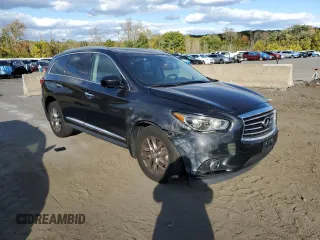 2014 Infiniti QX60 with VIN 5N1AL0MM6EC515448, listed as a Copart auction lot 75028814 with 123,481 mi miles and Salvage Title. Bid and sale history available at carsss.com. Image 4.